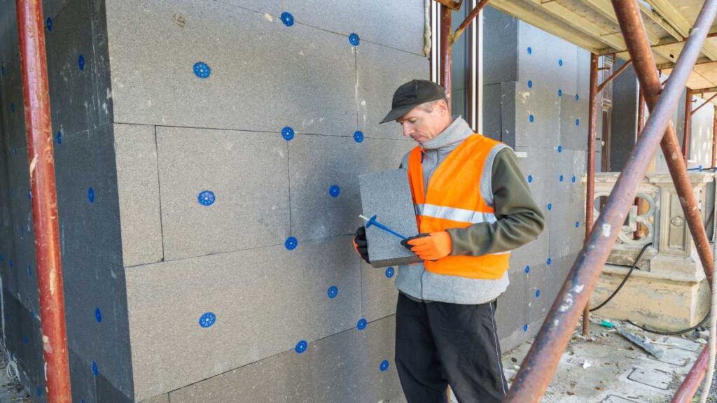 Isolatiespecialist inschakelen voor het isoleren van de buitenmuur.